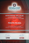 Poczta Polska z wyróżnieniem ?Operator Logistyczny roku 2014?