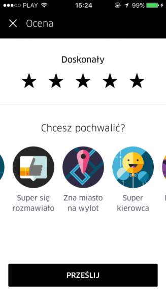 Uber wprowadza w Polsce nowe funkcjonalności w aplikacji