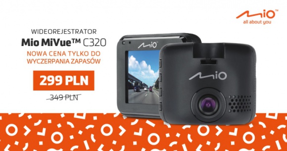 Wideorejestrator Mio MiVue C320 w promocyjnej cenie
