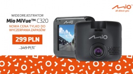 Wideorejestrator Mio MiVue C320 w promocyjnej cenie LIFESTYLE, Motoryzacja - Z okazji zbliżającej się majówki wideorejestratory Mio MiVue C320 można kupić w promocyjnej cenie 299 pln. Promocja trwa do wyczerpania zapasów.
